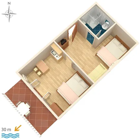Apartmán By The Sea Starigrad, Paklenica - 6533 Starigrad Paklenica